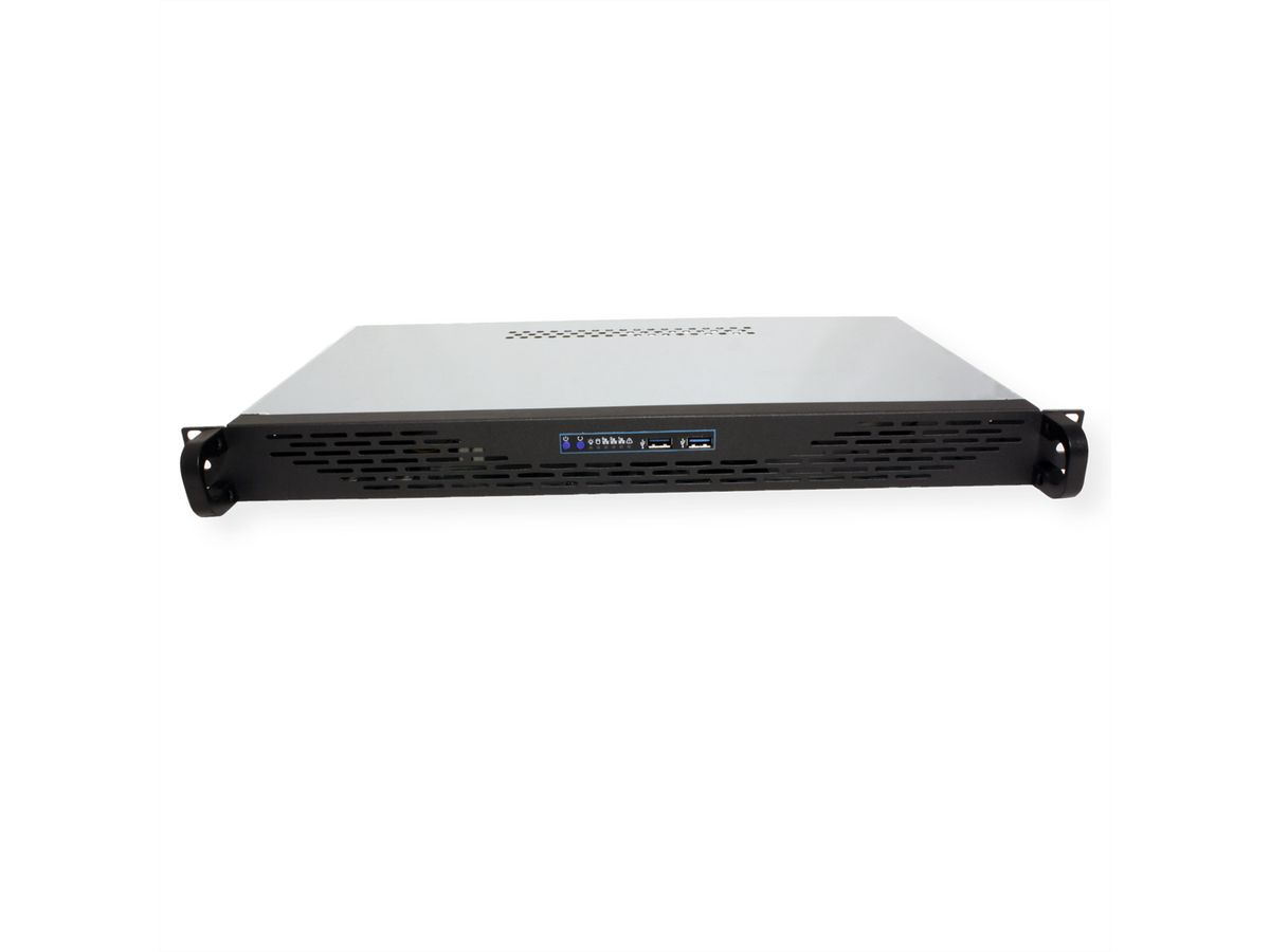 VALUE 19" Industrial Rack-Mount Server Chassis, 1UH, black