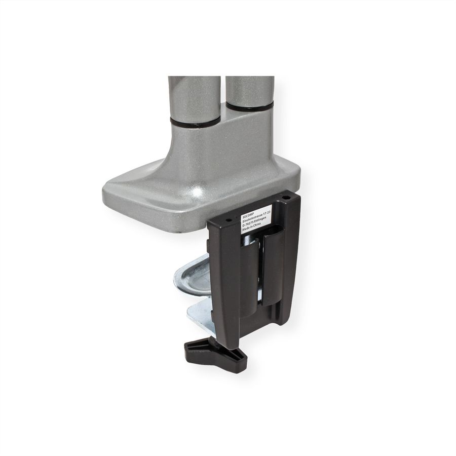 VALUE Dual LCD Monitor Arm, Desk Clamp, 6 Joints, height adjustable separately, gas spring
