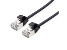 ROLINE U/FTP DataCenter Patch Cord Cat.6A (Class EA), LSOH, slim, black, 0.15 m