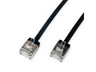 ROLINE U/FTP Data Center Patch Cord Cat.6A (Class EA), LSOH, Slim, Ultra Short Connector, black, 0.5 m