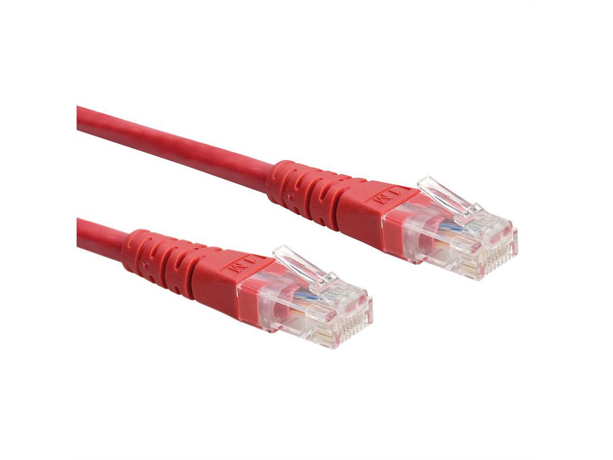 ROLINE UTP Patch Cord, Cat.6 (Class E), red, 0.3 m