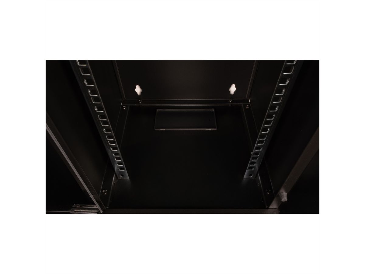 ROLINE 10-inch wall-mounted housing 12 U, 312x300 WxD black