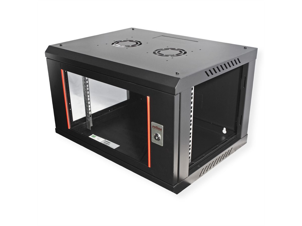 ROLINE 19" Wall Cabinet Basic Plus 6U, 600x450 BxT black