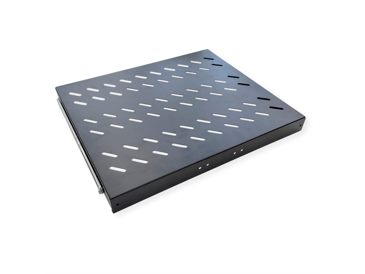 VALUE 19" 1U Extendable Sliding Shelf for Cabinets, 420 x 700 mm, max. load 25 kg