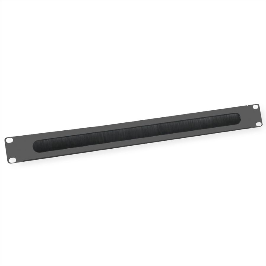 VALUE 19" Cable Entry 1U with Brush Seal, black