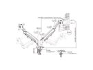 VALUE Dual LCD Monitor Arm, Desk Clamp, 5 Joints, Space Saving