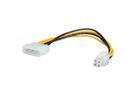 ROLINE Internal Power Cable, 4-pin HDD/ ATX12V-P4 4-pin Power, 0.15 m