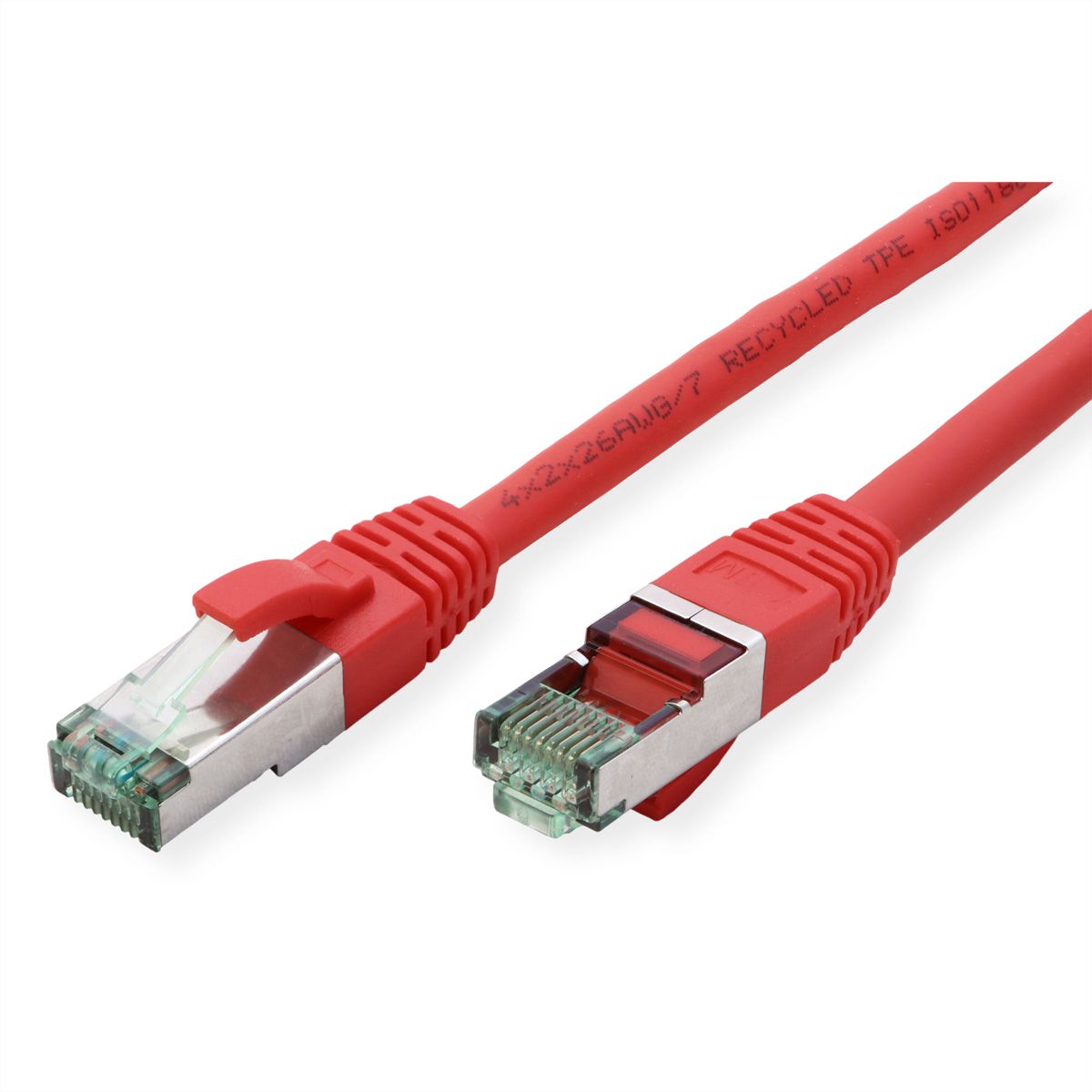 ROLINE RM S/FTP (PiMF) Patch Cord Cat.6A, red, 0.5 m
