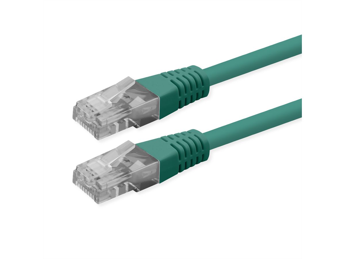 ROLINE UTP Patch Cord, Cat.6 (Class E), PoE, green, 5 m