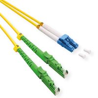 ROLINE FO Jumper Cable Duplex, 9/125µm, OS2, LSH APC / LC UPC, LSOH, yellow, 0.5 m