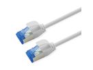 ROLINE S/FTP Patch Cord Cat.6A / Class EA, LSOH, Slim, PoE, grey, 2 m
