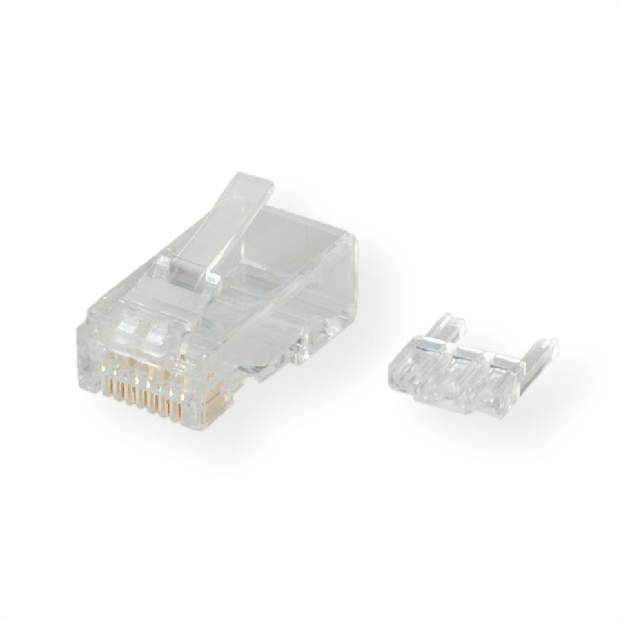 ROLINE Cat.6 (Class E) Modular Plug, UTP, for Solid Wire, 10 pcs.