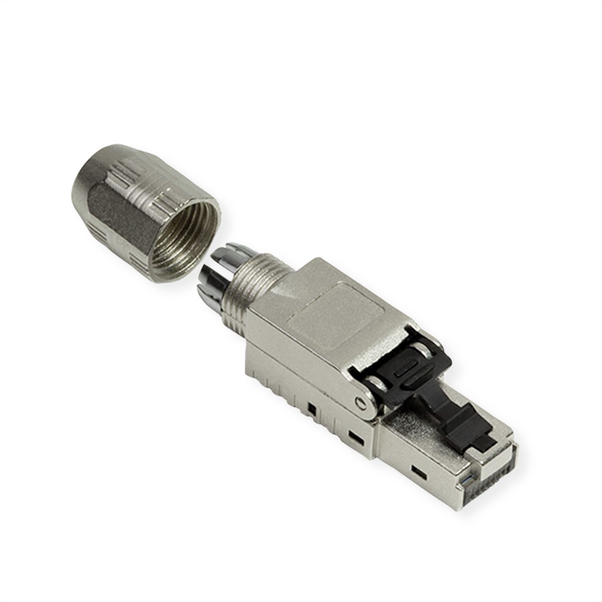 ROLINE Field Plug Cat.6A (Class EA), STP, silver