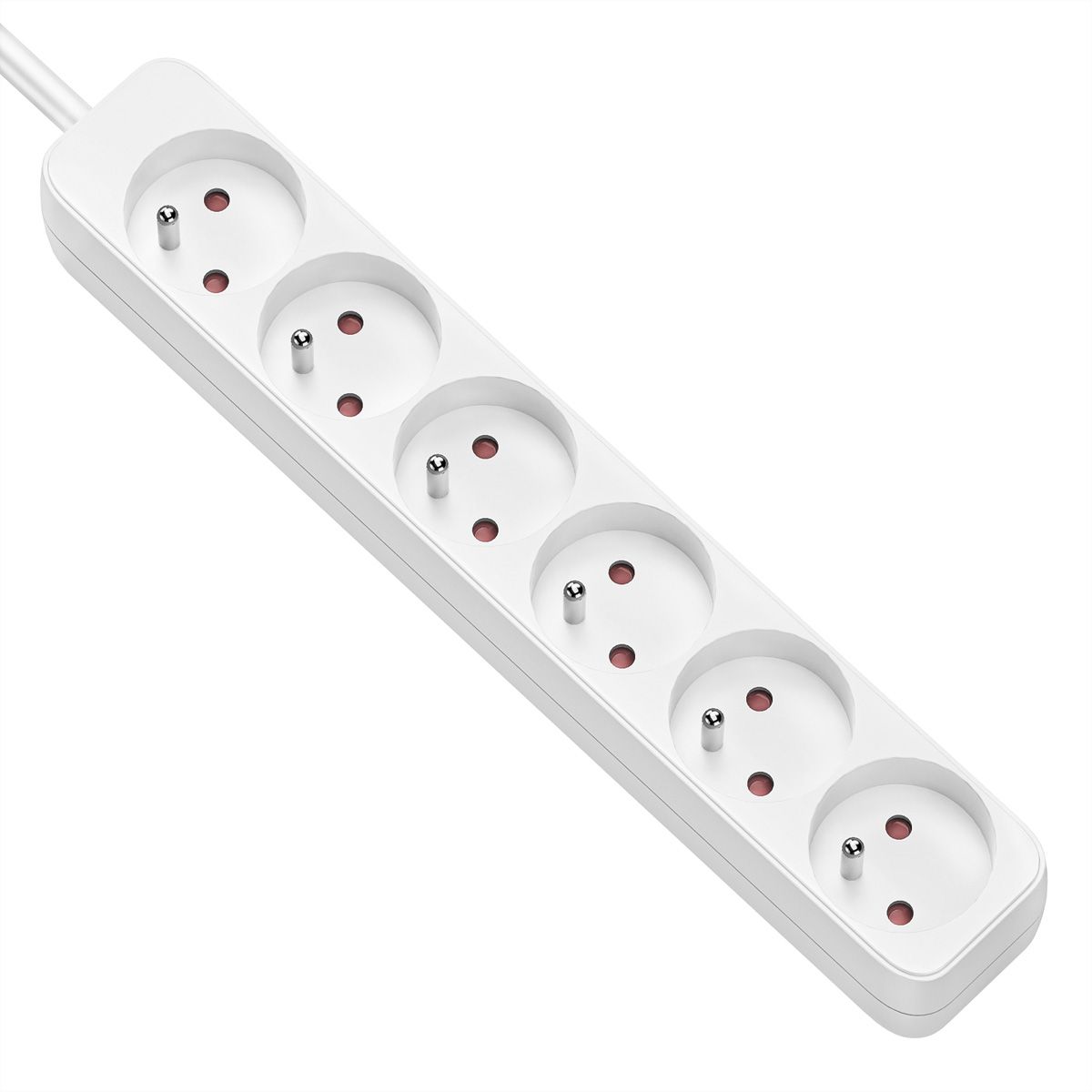 VALUE Power Strip, 6-way for France (UTE), white, 3 m