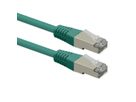 ROLINE S/FTP (PiMF) Patch Cord, Cat.6 (Class E), PoE, green, 5 m