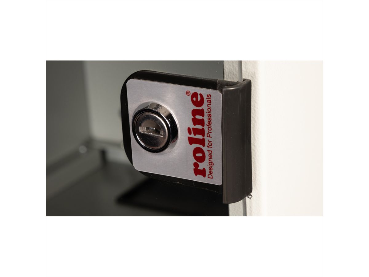 ROLINE 10-inch wall-mounted housing 6 U, 312x300 WxD grey