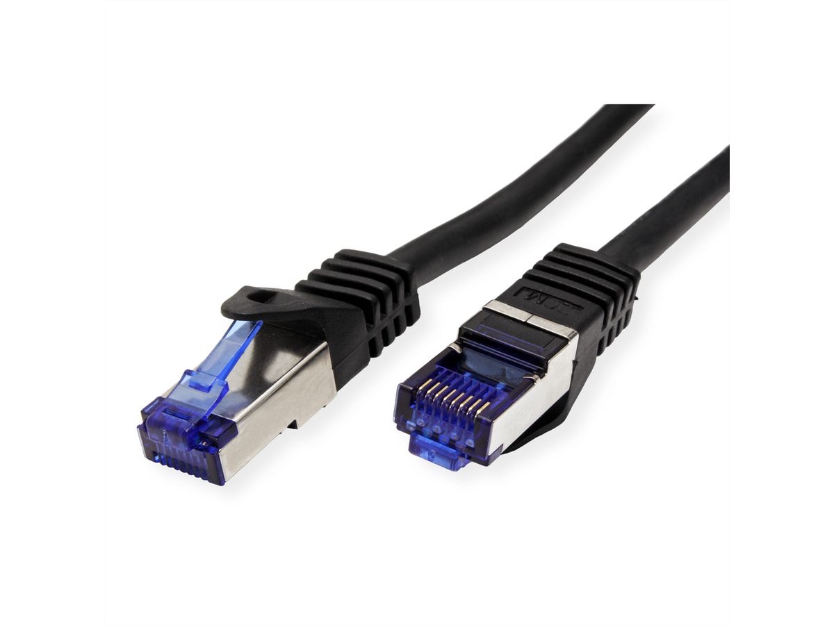 VALUE Outdoor S/FTP Patch Cord Cat.6A/Class EA, Solid, TPE, LSOH, black, 30 m