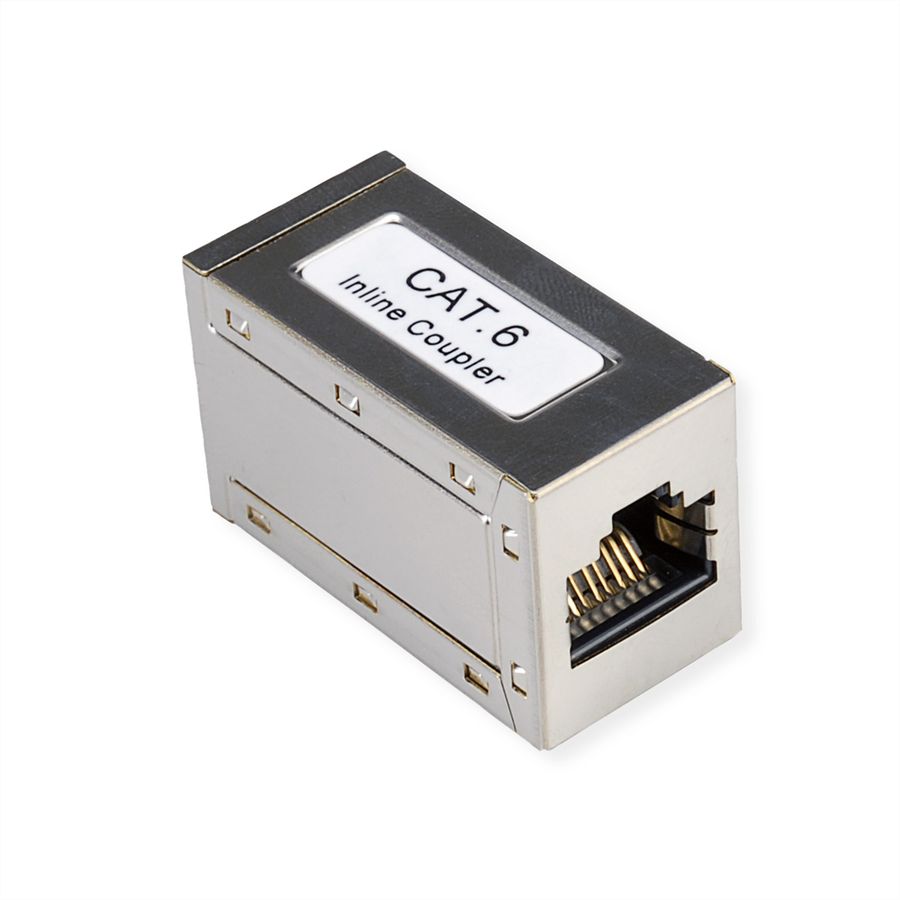 ROLINE RJ-45 Modular Coupler, Cat.6 (Class E), STP, silver
