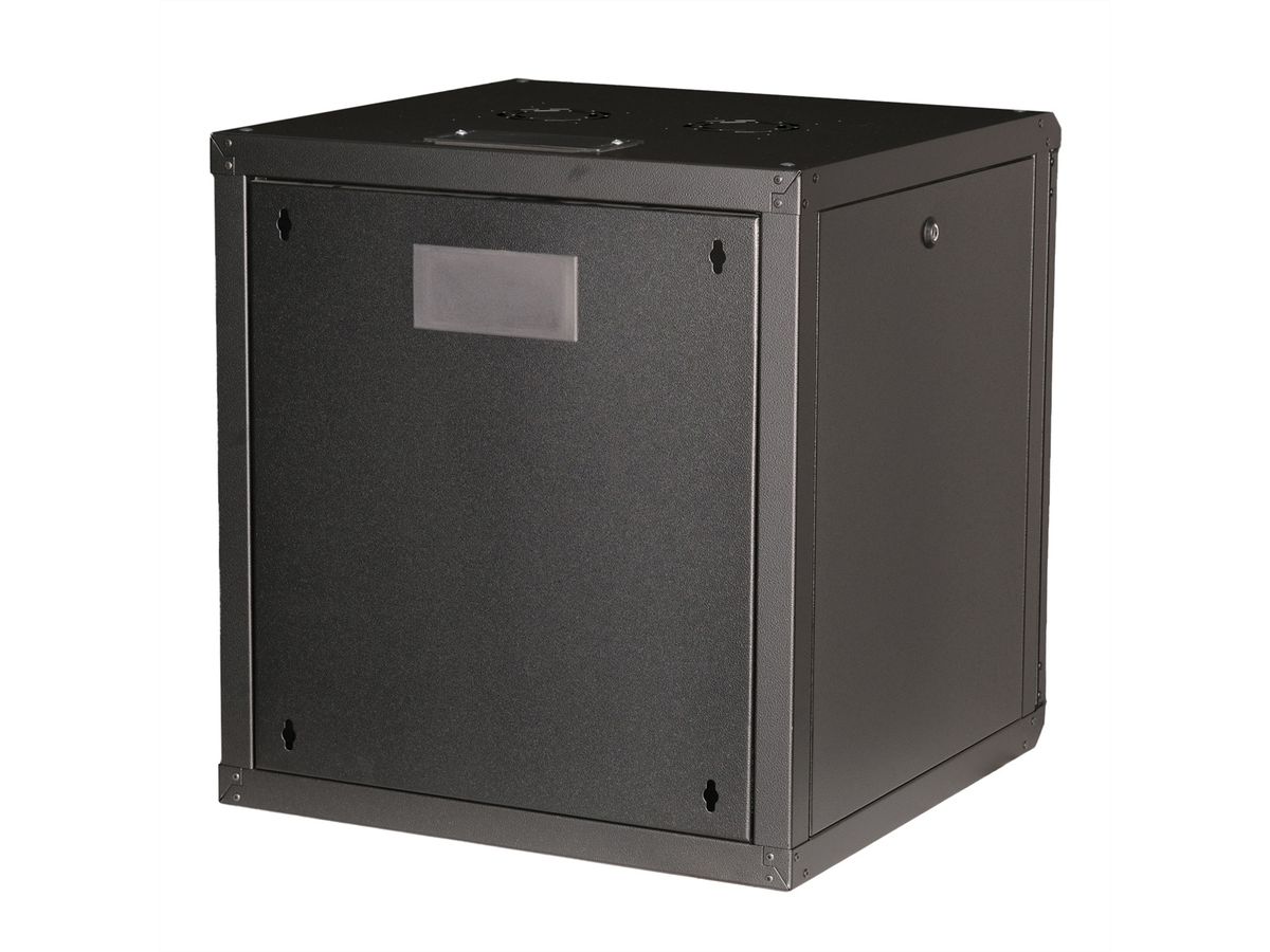 ROLINE 19-inch wall-mounted housing Pro 12 U, 600x600 WxD black