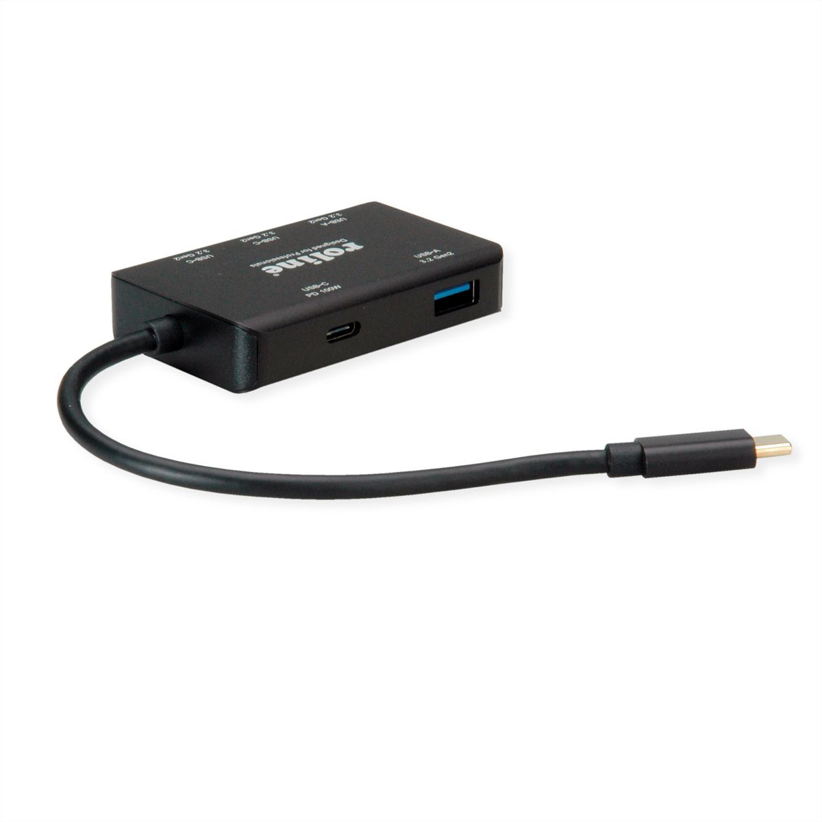 ROLINE USB 3.2 Gen 2 Hub, 4 Ports (2x A + 2x C), PD (100W)