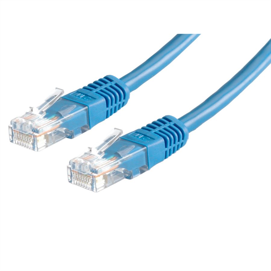 ROLINE UTP Patch Cord Cat.5e (Class D), PoE, blue, 2 m