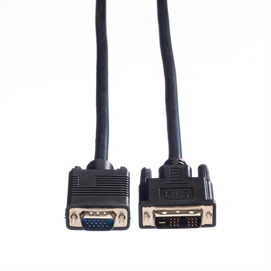 VALUE DVI Cable, DVI (18+5) - HD15, M/M, 3 m