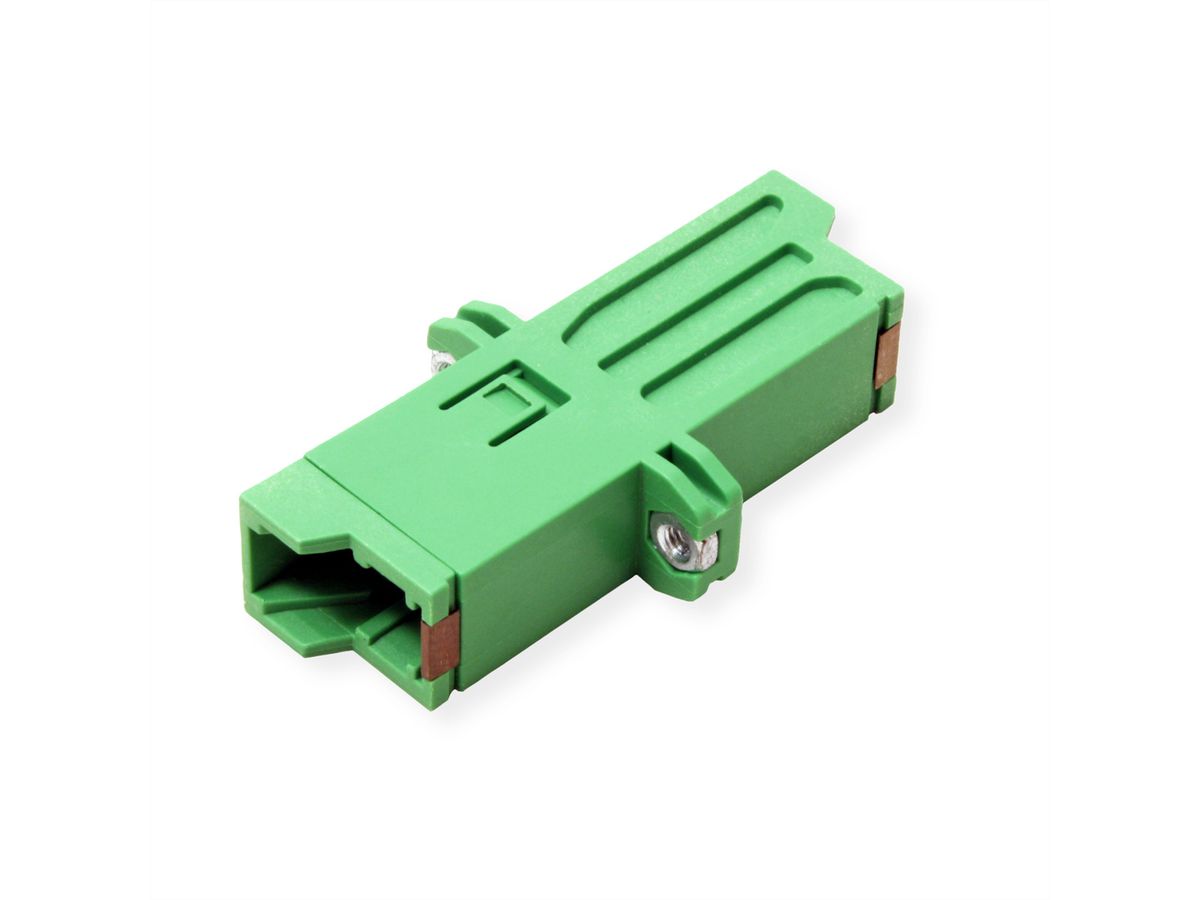 ROLINE Fibre Optic Adapter, LSH, Flange, green