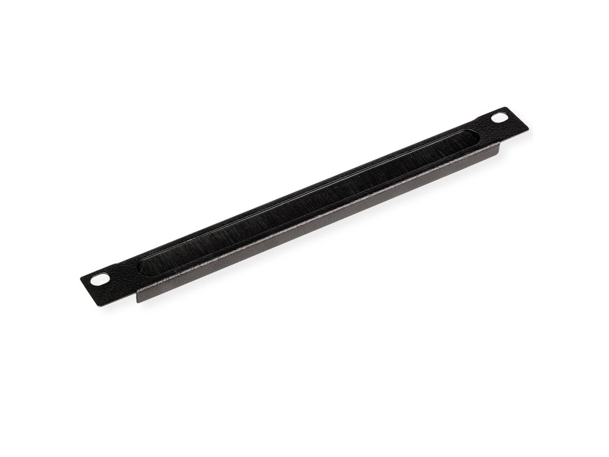 ROLINE 10-inch cable feed, with brush strip 0.5U black