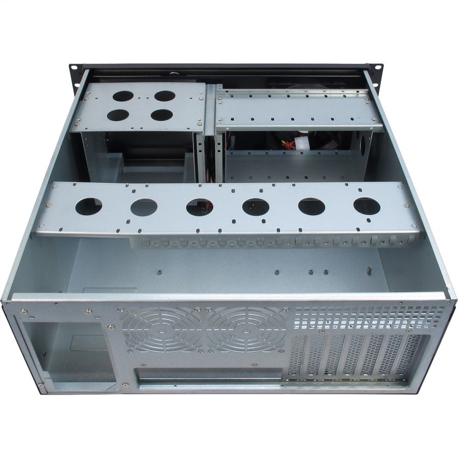 19" Industrial Rack-Mount Server Chassis STD, IPC 4U 4088-S, black
