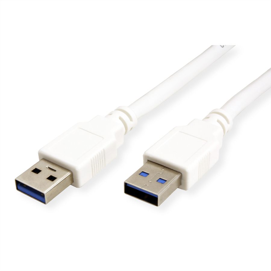 VALUE USB 3.2 Gen 1 Cable, A - A, M/M, white, 1.8 m