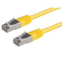 ROLINE SF/UTP Patch Cord Cat.5e (Class D), yellow, 0.5 m