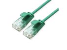 ROLINE GREEN UTP Data Center Patch Cord Cat.6A (Class EA), LSOH, Slim, green, 0.3 m