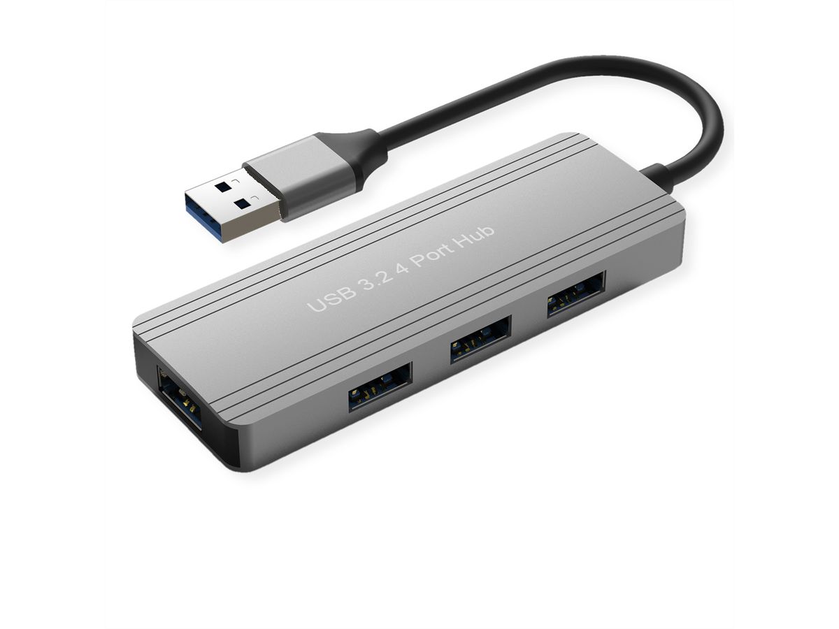 VALUE USB 3.2 Gen 1 Hub, 4 Ports, Type-A Connection Cable