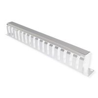 VALUE 19" Front Panel 1U with Patch channel 40 x 60 mm, grey