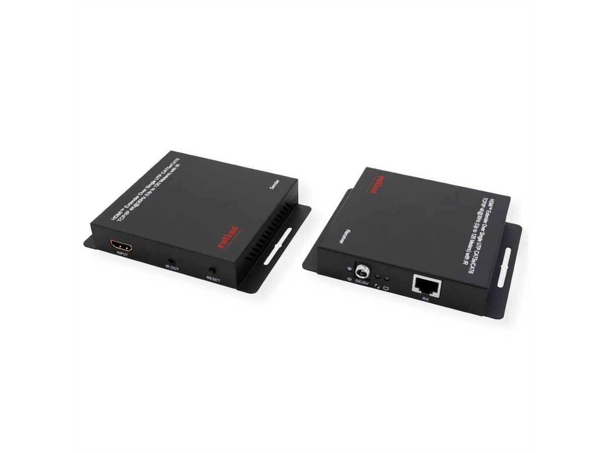 ROLINE HDMI over IP Extender, 4K30Hz, 120m, W/IR