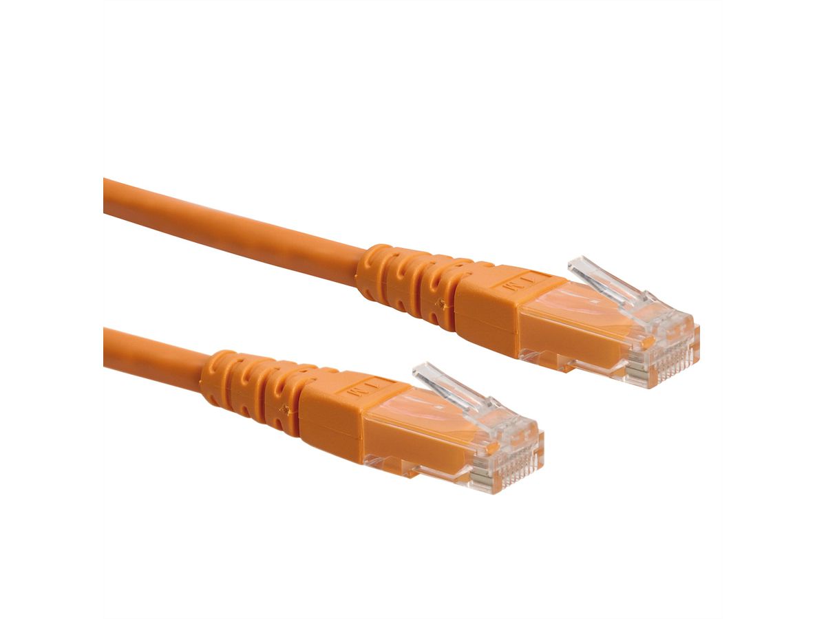 ROLINE UTP Patch Cord, Cat.6 (Class E), orange, 0.5 m