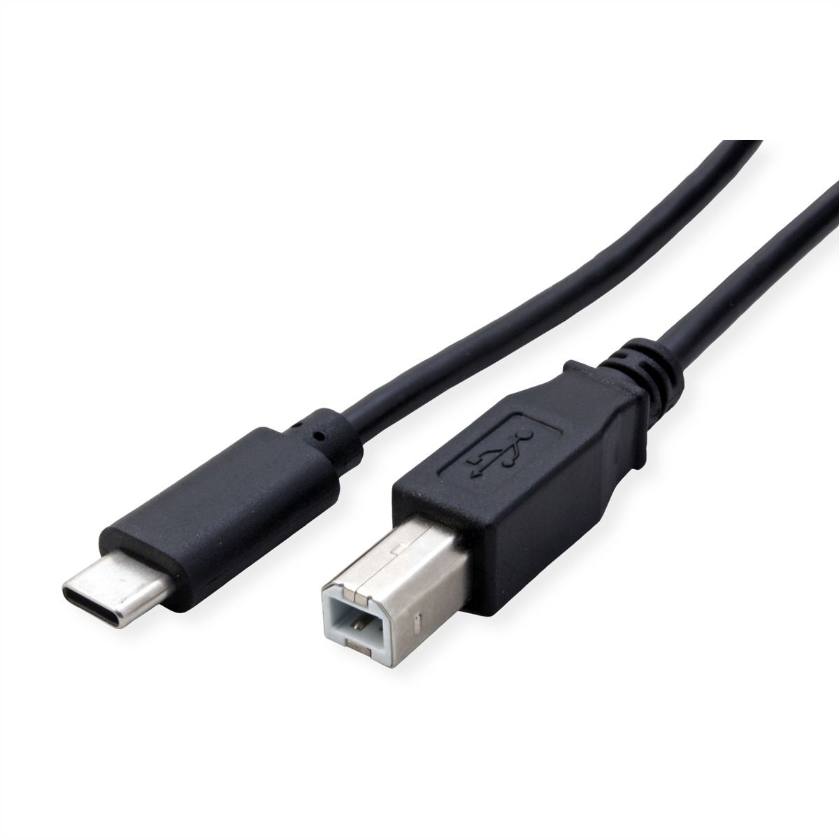 ROLINE USB 2.0 Cable Type C, C-B, M/M, black, 4.5 m