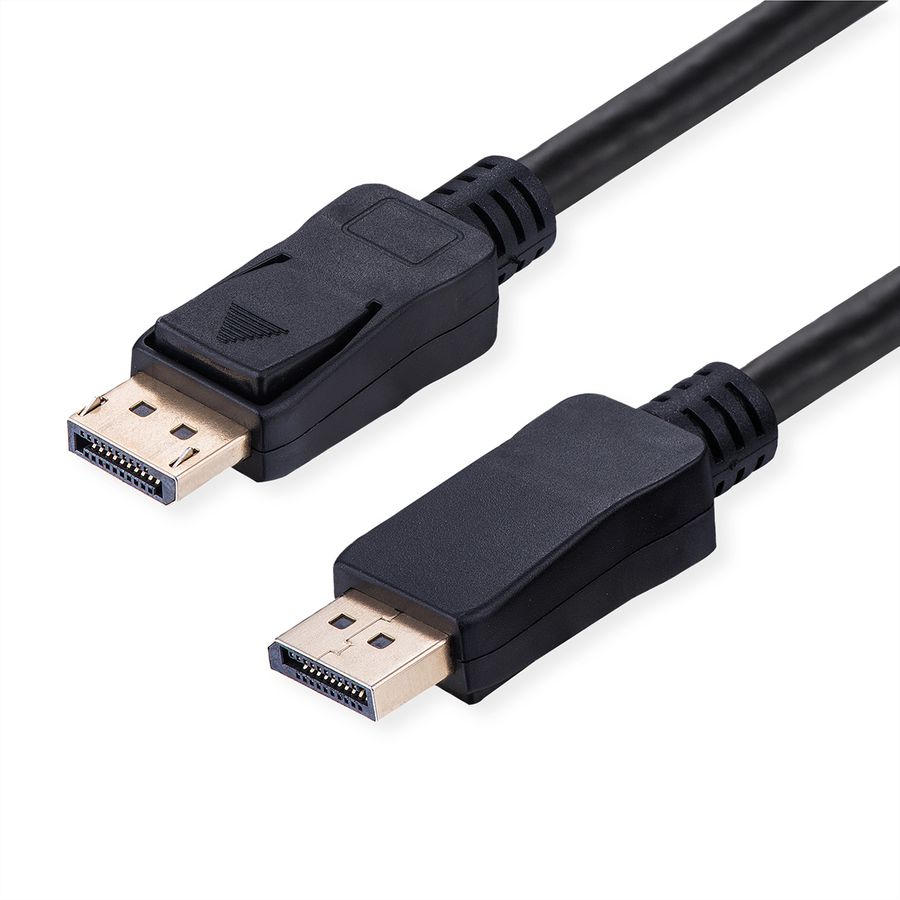 VALUE DisplayPort Cable, v2.1, 10K@60Hz, 40Gbit/s, UHBR10, DP-DP, M/M, black, 2 m