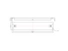19" Blank Panel, Snap-in, 2U, Metal, black