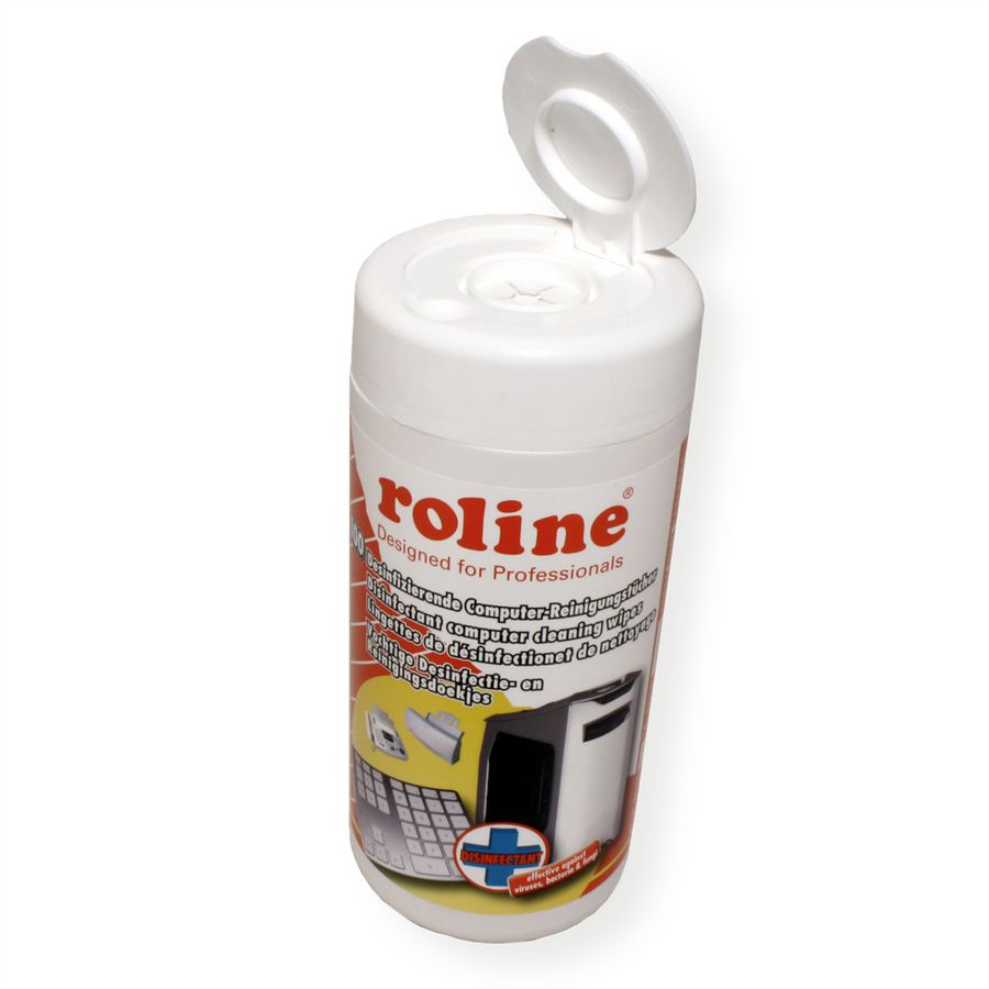 ROLINE Disinfectant Computer Cleaning Wipes