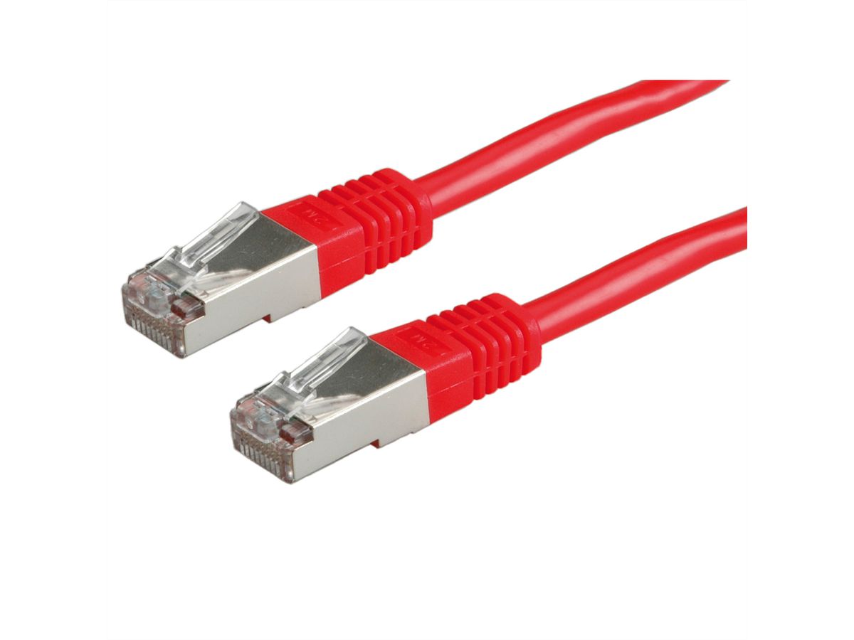 ROLINE S/FTP Patch Cord Cat.5e (Class D), red, 3 m