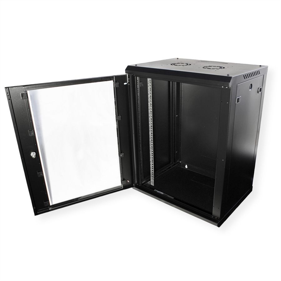 ROLINE 19" Wall Cabinet Basic Plus 15U, 600x450 BxT black