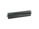 VALUE 19" Front Panel 1U with Double-Sided Patch channel, black