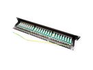 VALUE Cat.6A (Class EA) 19" Patch Panel, 24 Ports, shielded, black