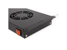 ROLINE 19-inch fan unit 2 fans, Thermostat black