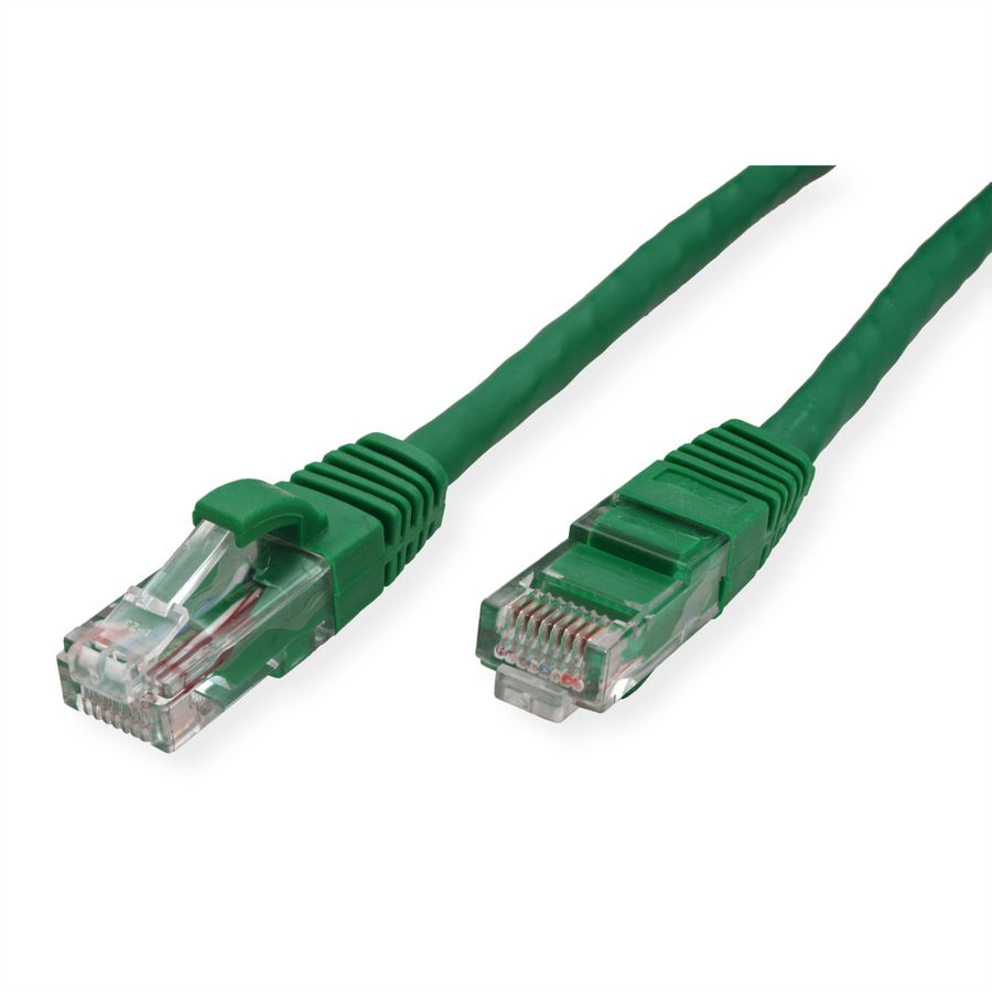 VALUE UTP Cable Cat.6 (Class E), halogen-free, green, 7 m