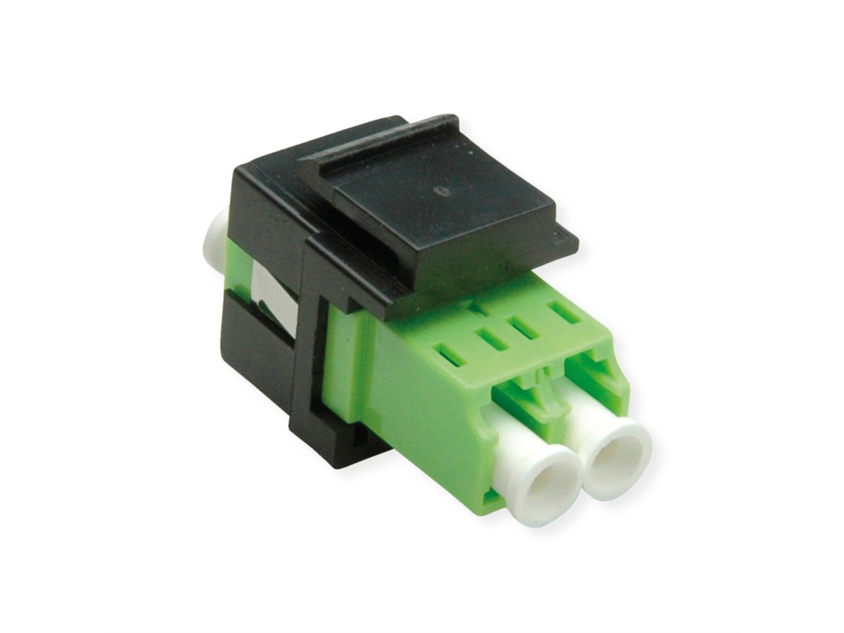 ROLINE Fiber Optic Keystone Jack, LC/LC Duplex, Multimode, OM5