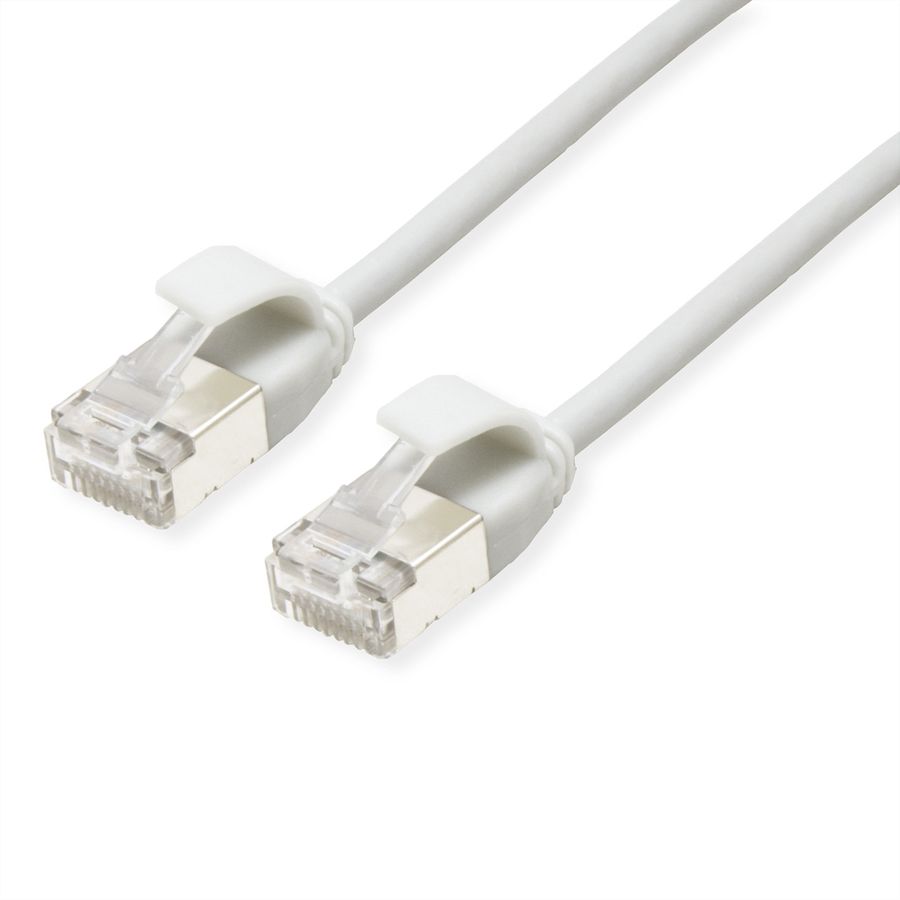 ROLINE U/FTP DataCenter Patch Cord Cat.6A (Class EA), LSOH, slim, white, 5 m