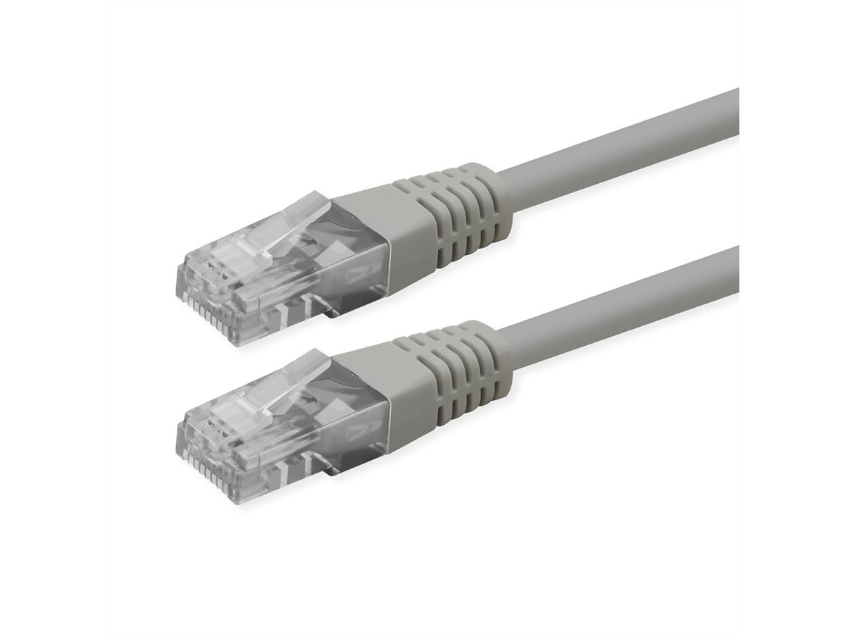 ROLINE UTP Patch Cord, Cat.6 (Class E), PoE, grey, 5 m