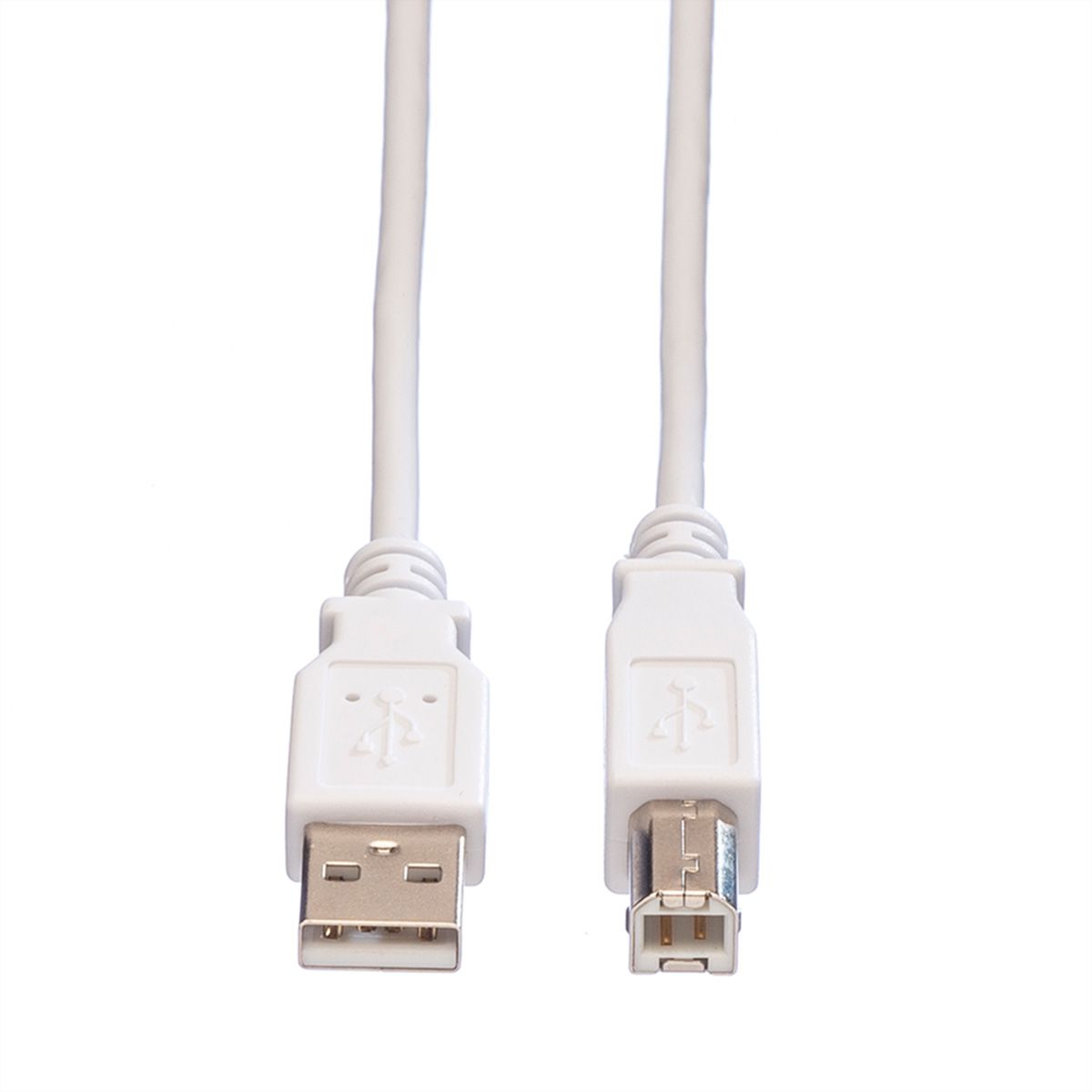 VALUE USB 2.0 Cable, A - B, M/M, white, 0.8 m